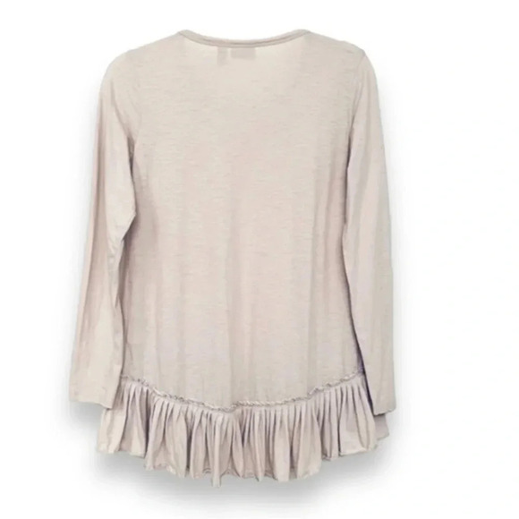 LOGO Lori‎ Goldstein Tunic Top With Ruffled Hem - Picture 3 of 4